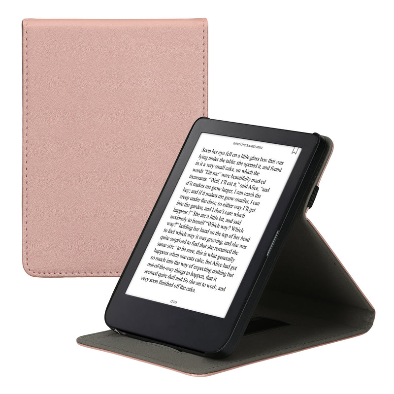 kwmobile Case Compatible with Kobo Clara 2E / Tolino Shine 4 - e-Reader Cover with Strap Stand