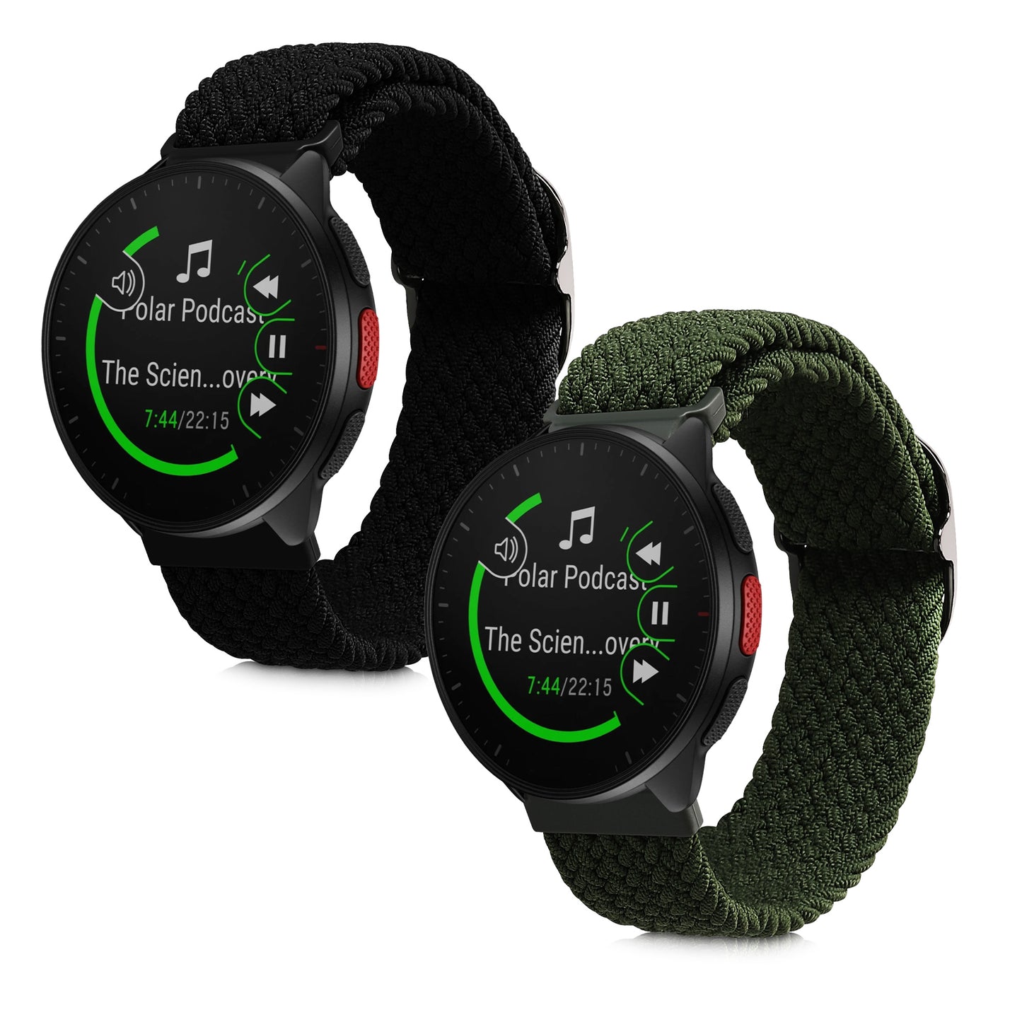 kwmobile Strap compatible with Polar Pacer / Pacer Pro / Ignite Fitness Tracker Sport Strap Band Inner dimensions of 19 - 20 cm