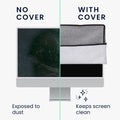 kwmobile Case Compatible with 27-28" Monitor Protective Cover Dust Cover Hood for PC Screen Computer Screen Cover Dust Hood
