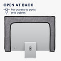 kwmobile Case Compatible with 27-28" Monitor Protective Cover Dust Cover Hood for PC Screen Computer Screen Cover Dust Hood