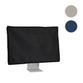 kwmobile Leinen Hülle kompatibel mit 31-32" Monitor - Schutzhülle Staubschutz Abdeckhaube für PC Bildschirm - Computer Screen Cover Staubhaube Haube in Blaugrau Blaugrau  