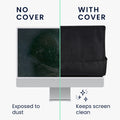 kwmobile Case Compatible with 31-32" Monitor - Protective Cover Dust Cover Hood for PC Screen - Computer Screen Cover Dust Hood