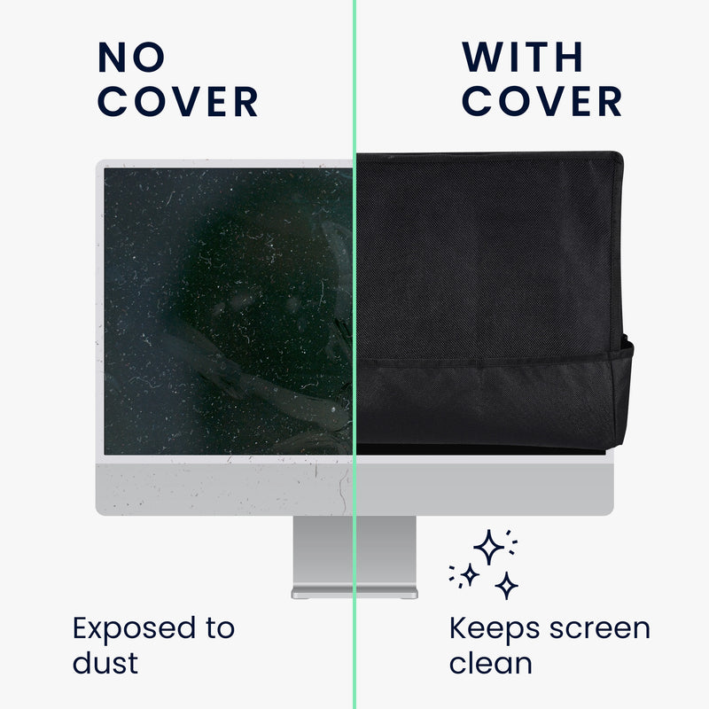 kwmobile Case Compatible with 31-32" Monitor - Protective Cover Dust Cover Hood for PC Screen - Computer Screen Cover Dust Hood