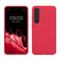 kwmobile Case Compatible with Samsung Galaxy S23 Case Slim Silicone Phone Case Shockproof Phone Cover Soft Surface Wireless Charging