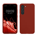 kwmobile Case Compatible with Samsung Galaxy S23 Case Slim Silicone Phone Case Shockproof Phone Cover Soft Surface Wireless Charging