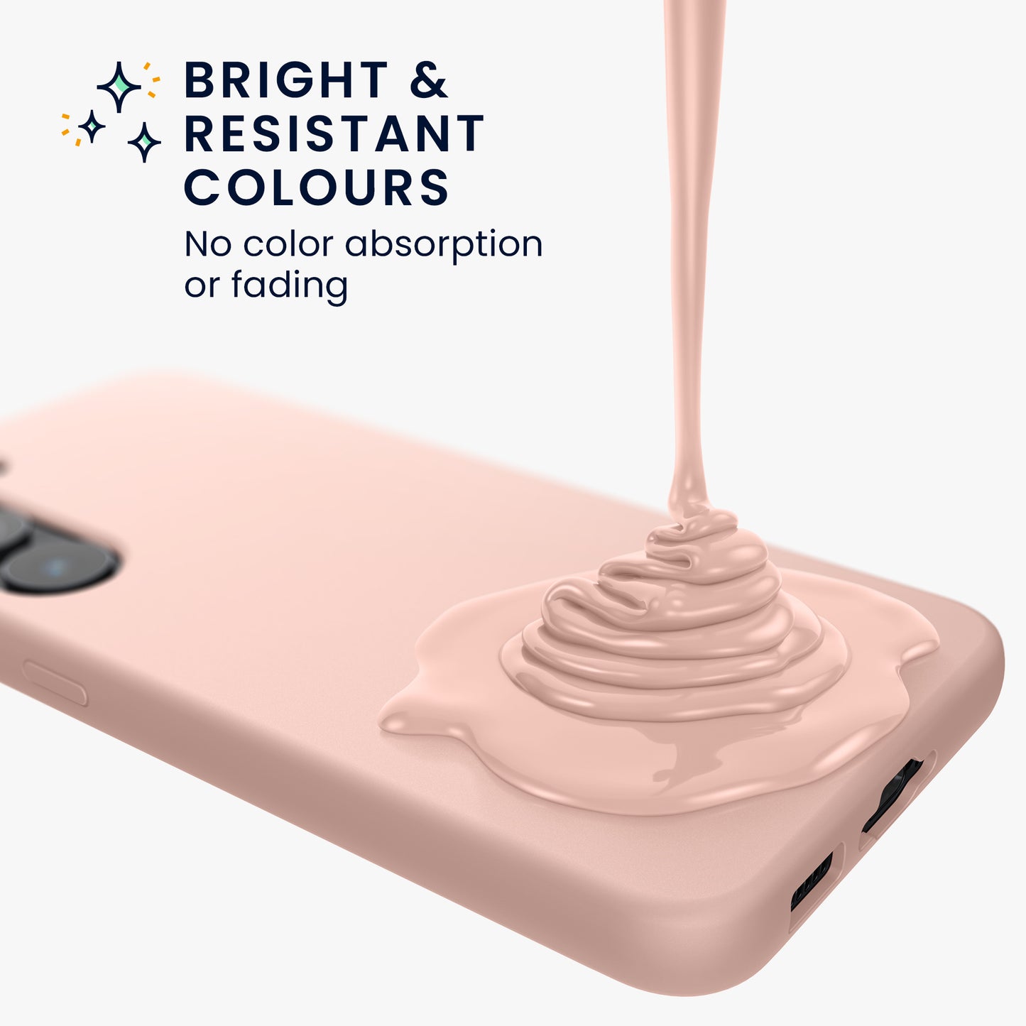 kwmobile Case Compatible with Samsung Galaxy S23 Case Slim Silicone Phone Case Shockproof Phone Cover Soft Surface Wireless Charging