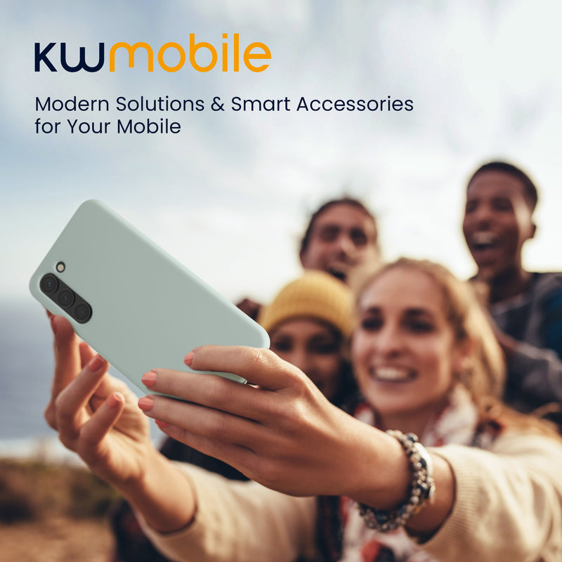 kwmobile Case Compatible with Samsung Galaxy S23 Plus - Slim Silicone Phone Cover - Shockproof Mobile Phone Case Soft Finish - Wireless Charging