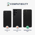 kwmobile Case Compatible with Samsung Galaxy S23 Plus - Slim Silicone Phone Cover - Shockproof Mobile Phone Case Soft Finish - Wireless Charging