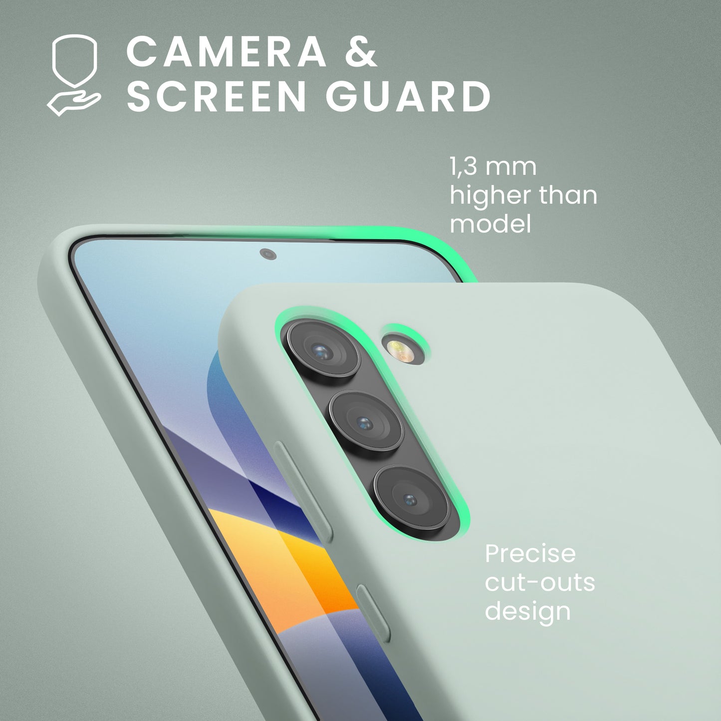 kwmobile Case Compatible with Samsung Galaxy S23 Plus - Slim Silicone Phone Cover - Shockproof Mobile Phone Case Soft Finish - Wireless Charging