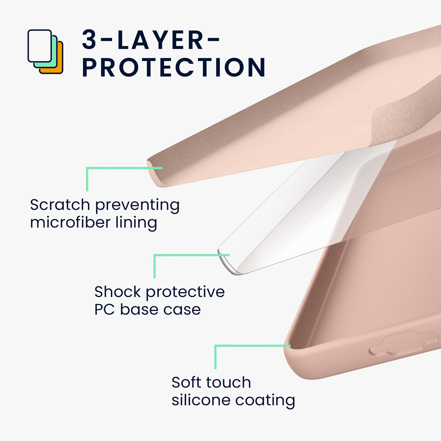 kwmobile Case Compatible with Samsung Galaxy S23 Ultra Case Thin Silicone Phone Cover Soft Surface Wireless Charging