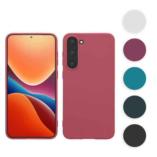 kwmobile Hülle kompatibel mit Samsung Galaxy S23 Plus Hülle - TPU Silikon Handyhülle - Case stoßabsorbierend flexibel - Cover in Hellblau Hellblau  