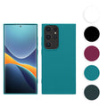 kwmobile Hülle kompatibel mit Samsung Galaxy S23 Ultra Hülle - TPU Silikon Handyhülle weich schlank - Case stoßabsorbierend flexibel - kabelloses Laden - Dunkler Schiefer Dunkler Schiefer  
