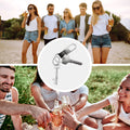 kwmobile Bottle Opener Key - Bottle Opener Set - Keychain - Crown Cap Opener for Beer Soda Soft Drinks