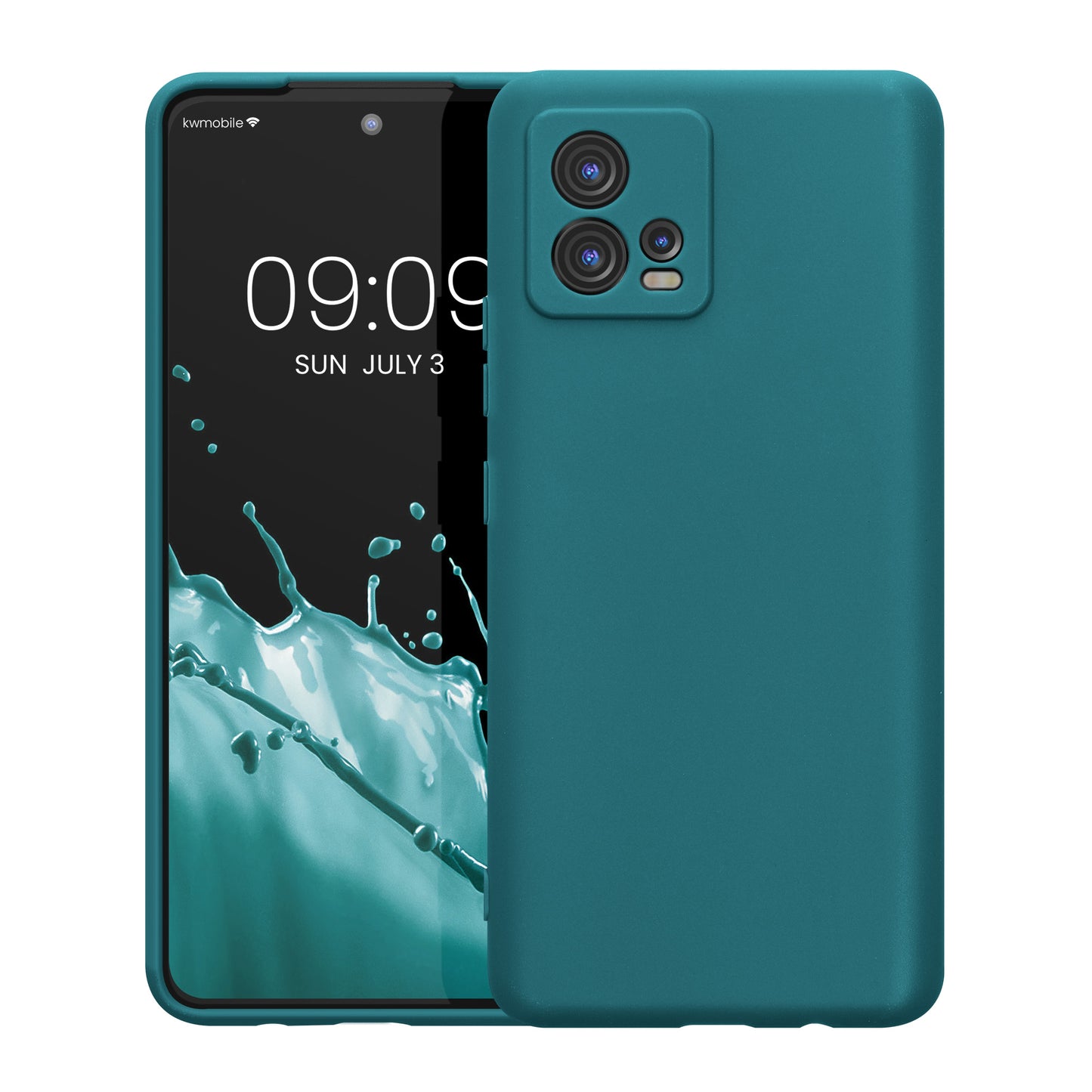 kwmobile Phone Case for Motorola Moto G72 - Soft Silicone Protective Cover