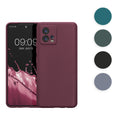 kwmobile Handyhülle kompatibel mit Motorola Moto G72 Hülle - Handy Case aus weichem Silikon in Petrol matt Petrol matt  