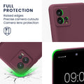 kwmobile Phone Case for Motorola Moto G72 - Soft Silicone Protective Cover