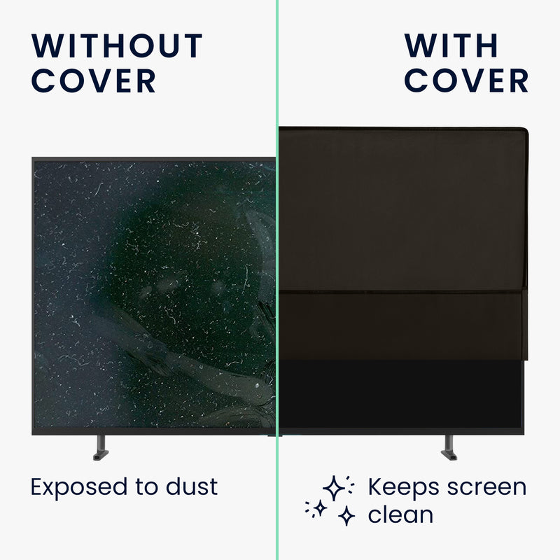 kwmobile 85" TV Cover Indoor - TV Screen Protector Cover - TV Screen Dust Cover - TV Cover