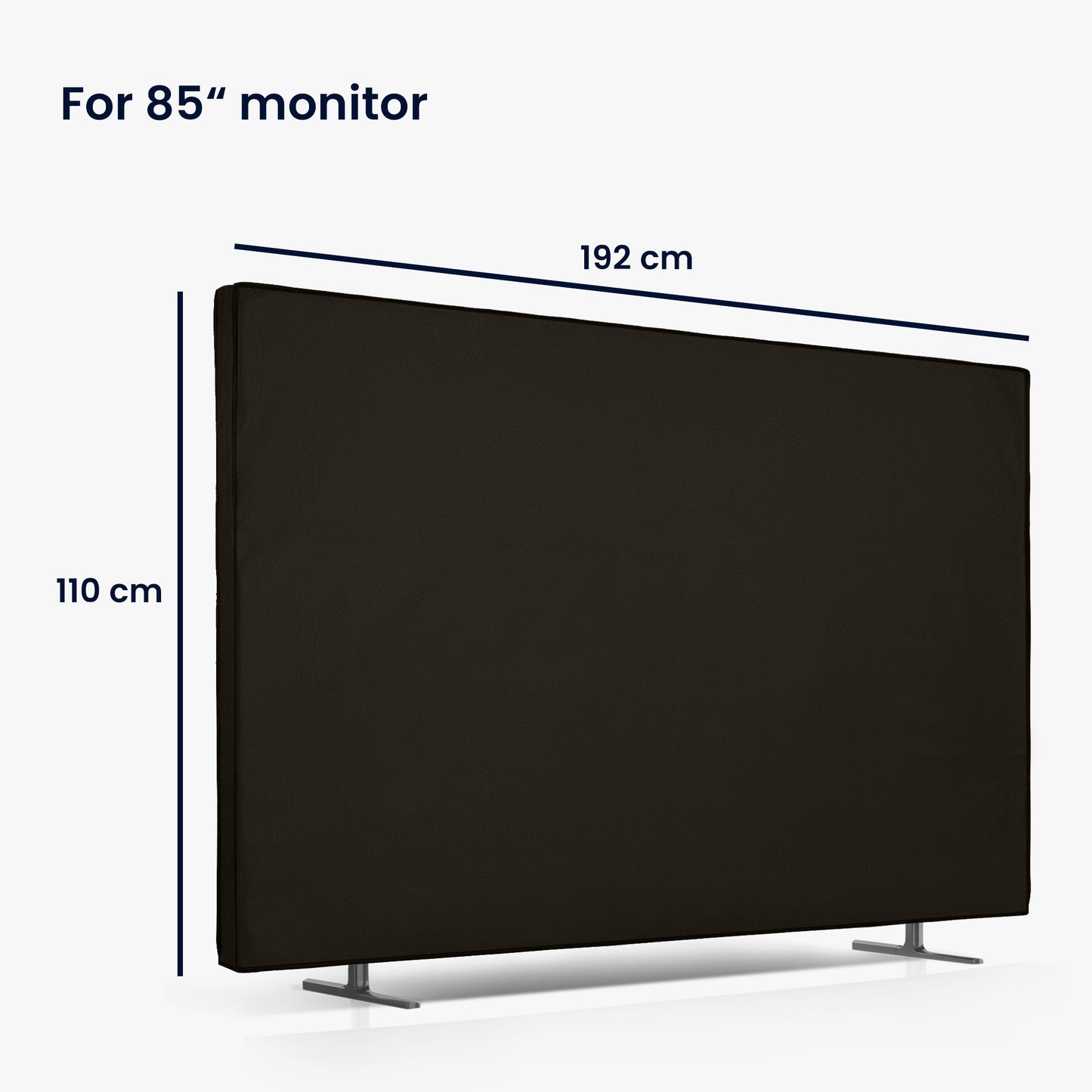 kwmobile 85" TV Cover Indoor - TV Screen Protector Cover - TV Screen Dust Cover - TV Cover