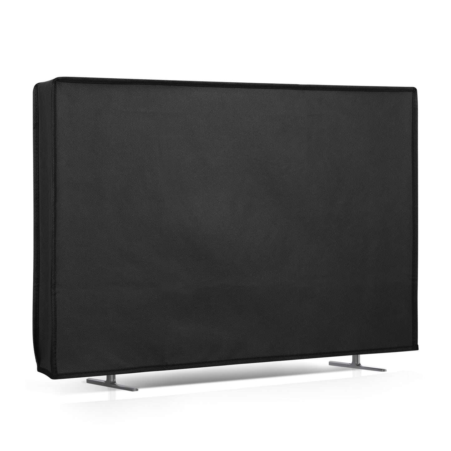 kwmobile 24" TV Abdeckung Indoor - Fernseher Hülle Bildschirmschutz Abdeckung - TV Bildschirm Staubschutzhülle - Fernsehabdeckung - Schwarz Schwarz  