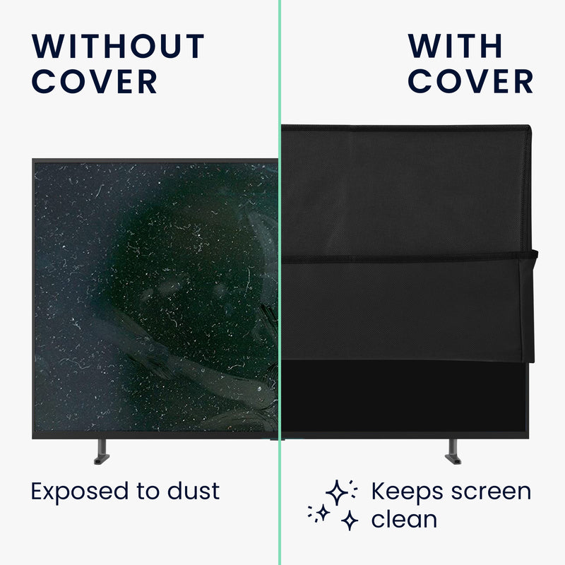 kwmobile 24" TV Cover Indoor Television Sleeve Screen Protector Cover TV Screen Dust Cover TV Cover