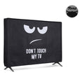 kwmobile 24" TV Abdeckung Indoor - Fernseher Hülle Bildschirmschutz Abdeckung - TV Bildschirm Staubschutzhülle - Fernsehabdeckung - Weiß Schwarz Weiß  [dsg03]