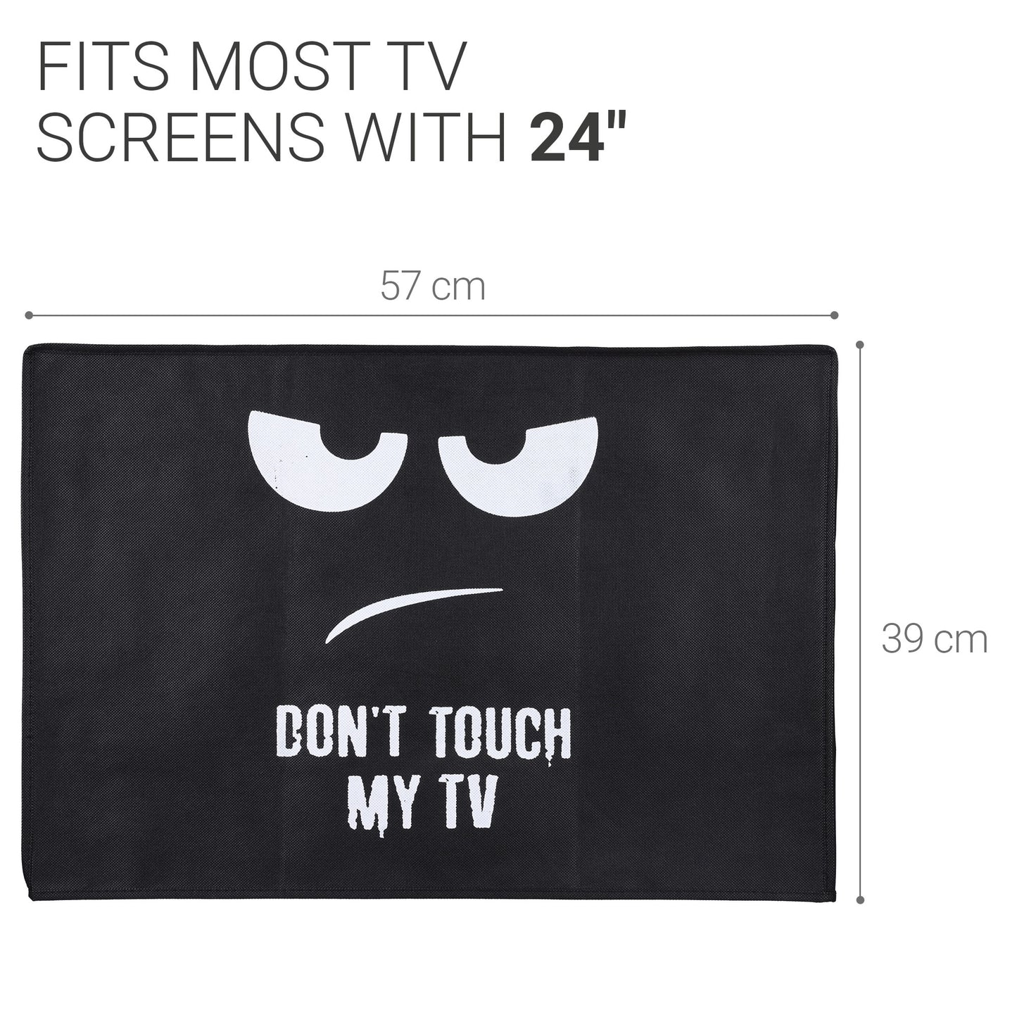 kwmobile 24" TV Cover Indoor Television Sleeve Screen Protector Cover TV Screen Dust Cover TV Cover