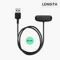 kwmobile USB Cable Charger compatible with Fitbit Inspire 3 Charging Cable - Smartwatch Replacement Cable - Fitness Tracker Charging Cable