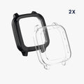 kwmobile Protective Case for Garmin Venu Sq 2 Music / Sq 2 Fullbody Display Cover Set