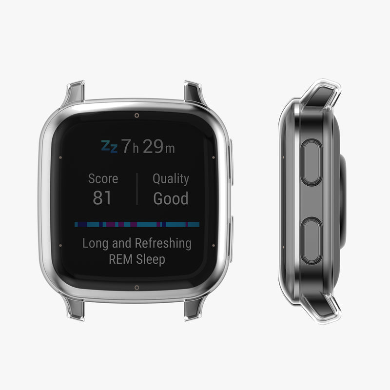 kwmobile Protective Case for Garmin Venu Sq 2 Music / Sq 2 Fullbody Display Cover Set