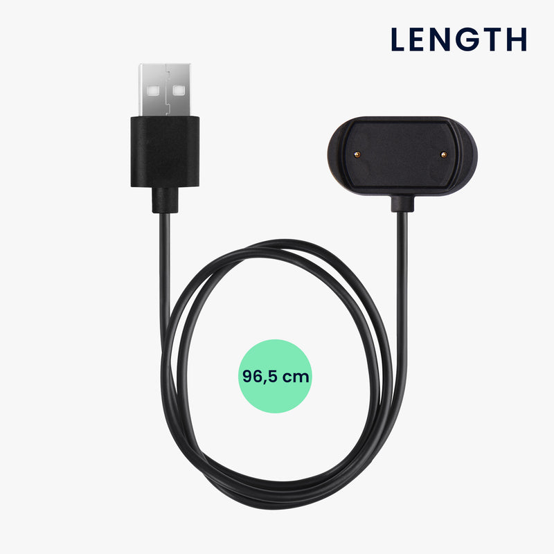 kwmobile USB Cable Charger compatible with Huami Amazfit Cheetah / GTS 4 / GTR 4 / GTR 4 Pro Charging Cable Smart Watch Replacement Cable Fitness Tracker Charging Cable
