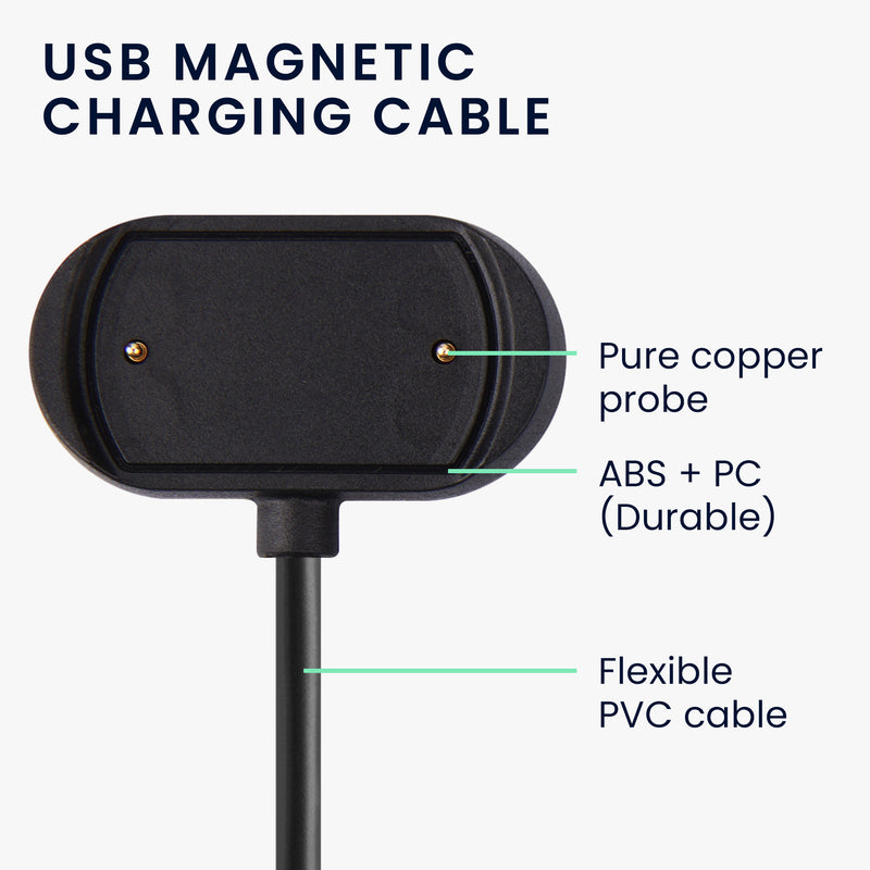 kwmobile USB Cable Charger compatible with Huami Amazfit Cheetah / GTS 4 / GTR 4 / GTR 4 Pro Charging Cable Smart Watch Replacement Cable Fitness Tracker Charging Cable