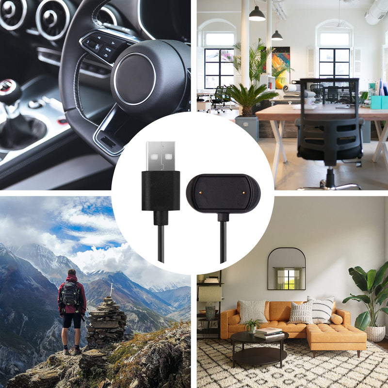 kwmobile USB Cable Charger compatible with Huami Amazfit Cheetah / GTS 4 / GTR 4 / GTR 4 Pro Charging Cable Smart Watch Replacement Cable Fitness Tracker Charging Cable