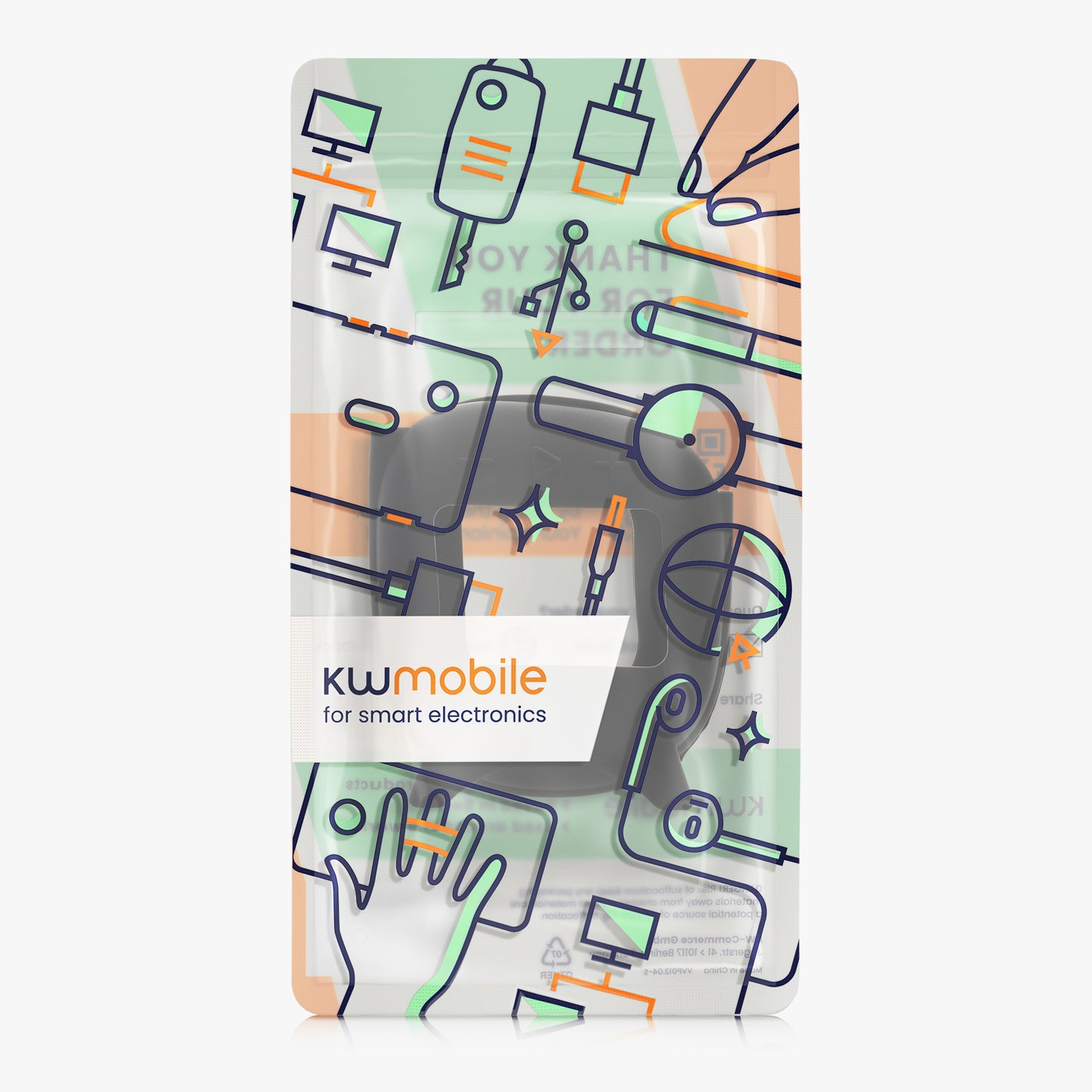 kwmobile Case compatible with JBL Clip 4 - Protective Cover for Mini Speaker - Bluetooth Speaker Cover
