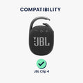 kwmobile Case compatible with JBL Clip 4 - Protective Cover for Mini Speaker - Bluetooth Speaker Cover