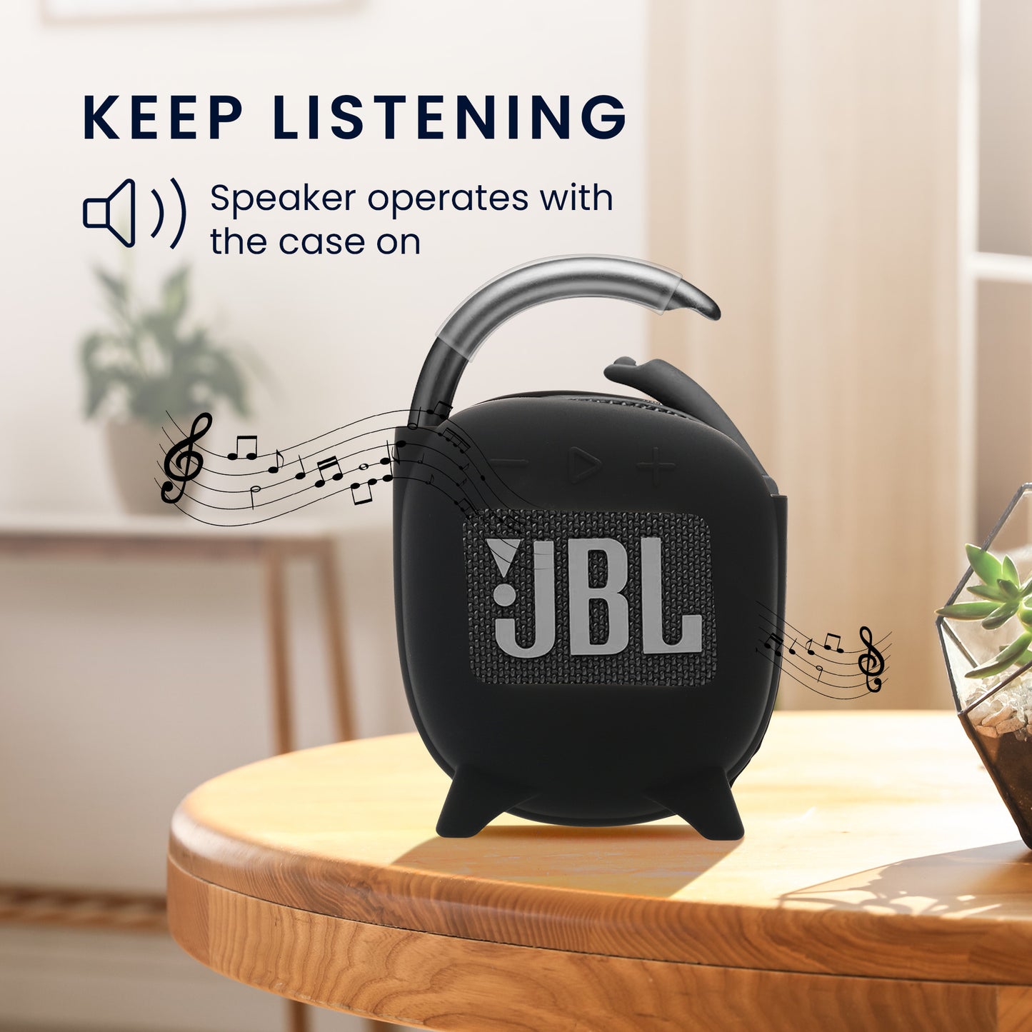 kwmobile Case compatible with JBL Clip 4 - Protective Cover for Mini Speaker - Bluetooth Speaker Cover