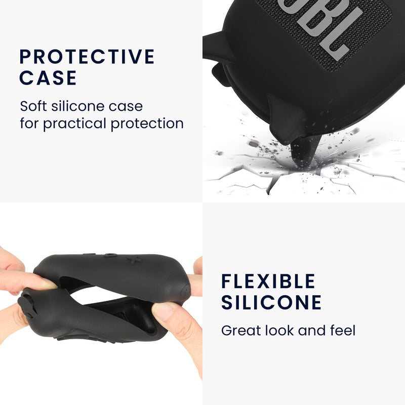 kwmobile Case compatible with JBL Clip 4 - Protective Cover for Mini Speaker - Bluetooth Speaker Cover