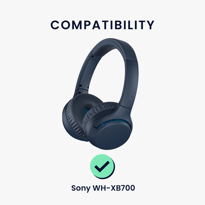 kwmobile Ear Pads for Sony WH-XB700 Headphones Replacement Parts Over Ear Headphones