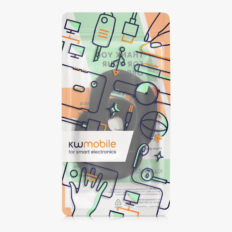 kwmobile Ear Pads for Corsair HS80 - Replacement Ear Cushions - Headphone Spare Parts - Replacement Ear Pads for Over Ear Headphones