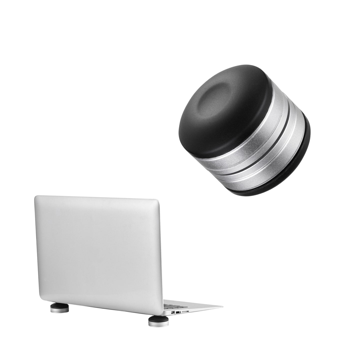 kwmobile Laptop Stand Small Universal Heat Protection Riser Pad Notebook Holder Height Adjustable Silver