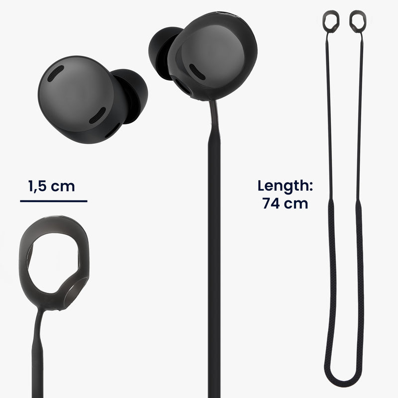 kwmobile Lanyard compatible with Google Pixel Buds Pro Headphones - Headphone Holder Strap