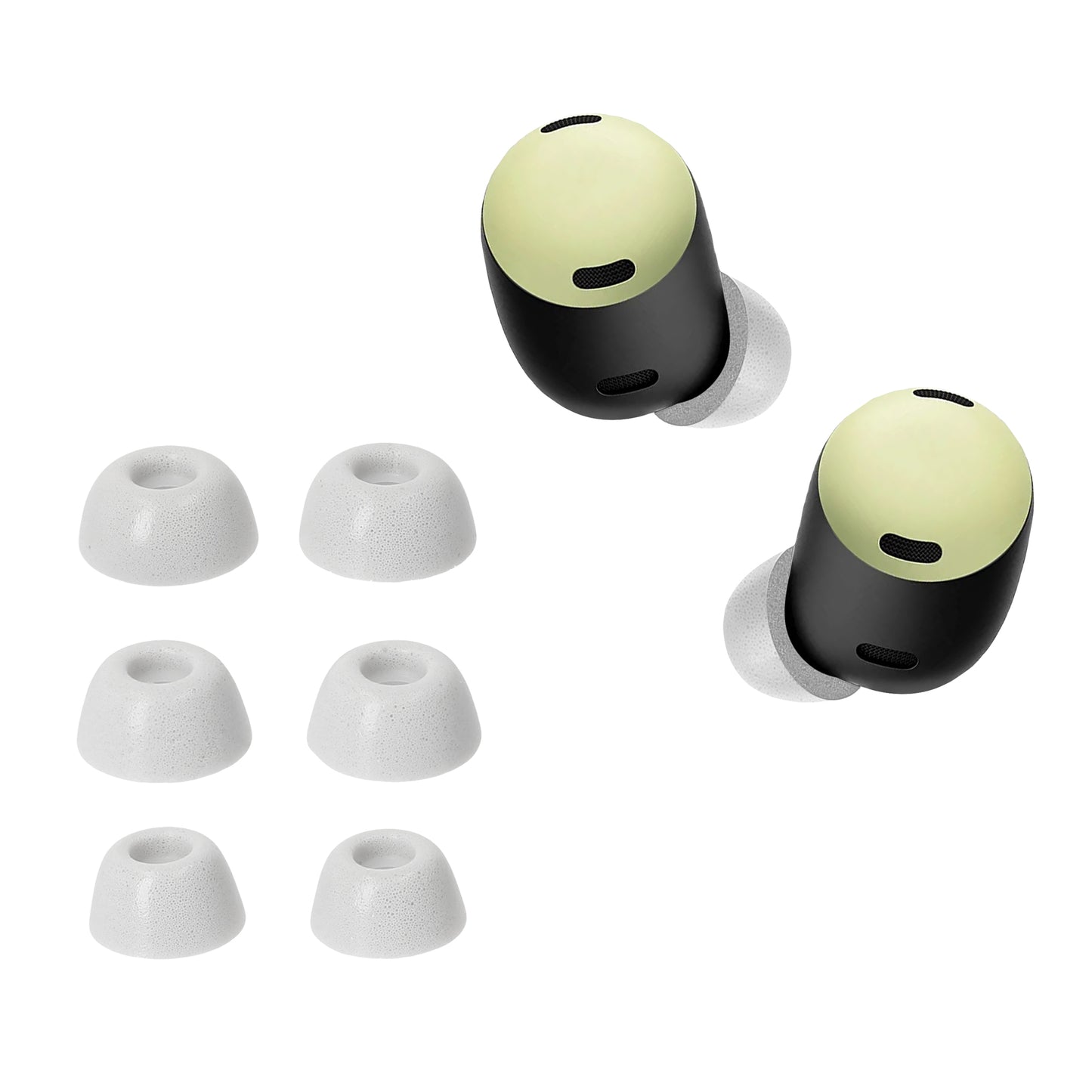 kwmobile Replacement In-Ear Headphones compatible with Google Pixel Buds Pro Cushions Earplugs In-Ear Earphones