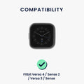 kwmobile Replacement Strap compatible with Fitbit Versa 4 / Sense 2 / Versa 3 / Sense