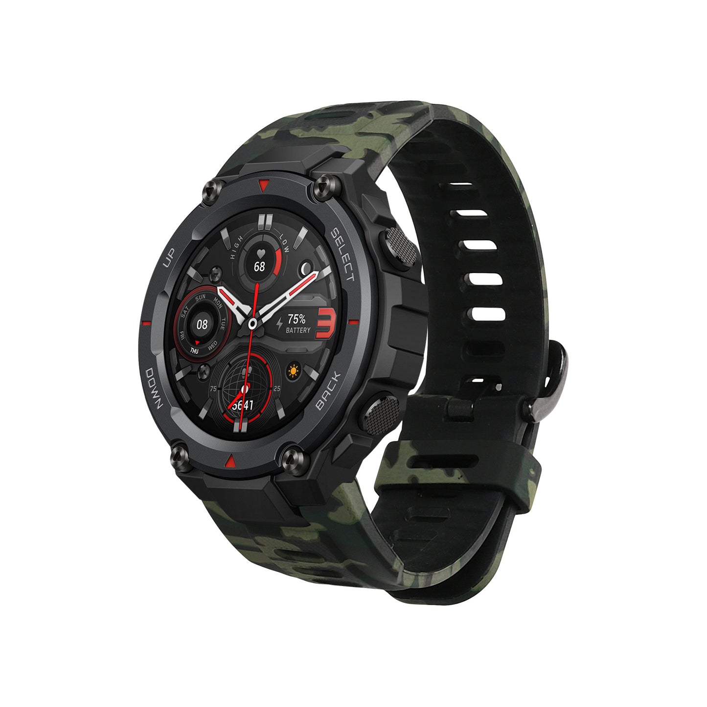 kwmobile Strap Compatible with Huami Amazfit T-Rex / T-Rex Pro Strap - Fitness Tracker Sport Band Made of TPU and Silicone