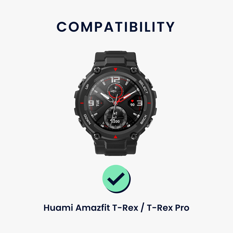 kwmobile Strap Compatible with Huami Amazfit T-Rex / T-Rex Pro Strap - Fitness Tracker Sport Band Made of TPU and Silicone