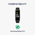 kwmobile Silicone Watch Strap for Samsung Galaxy Fit 2 Wristband Replacement Strap for Fitness Tracker Replacement Band Smartwatch