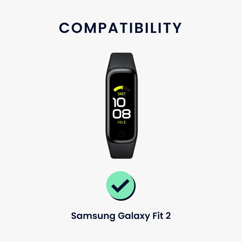 kwmobile Silicone Watch Strap for Samsung Galaxy Fit 2 Wristband Replacement Strap for Fitness Tracker Replacement Band Smartwatch