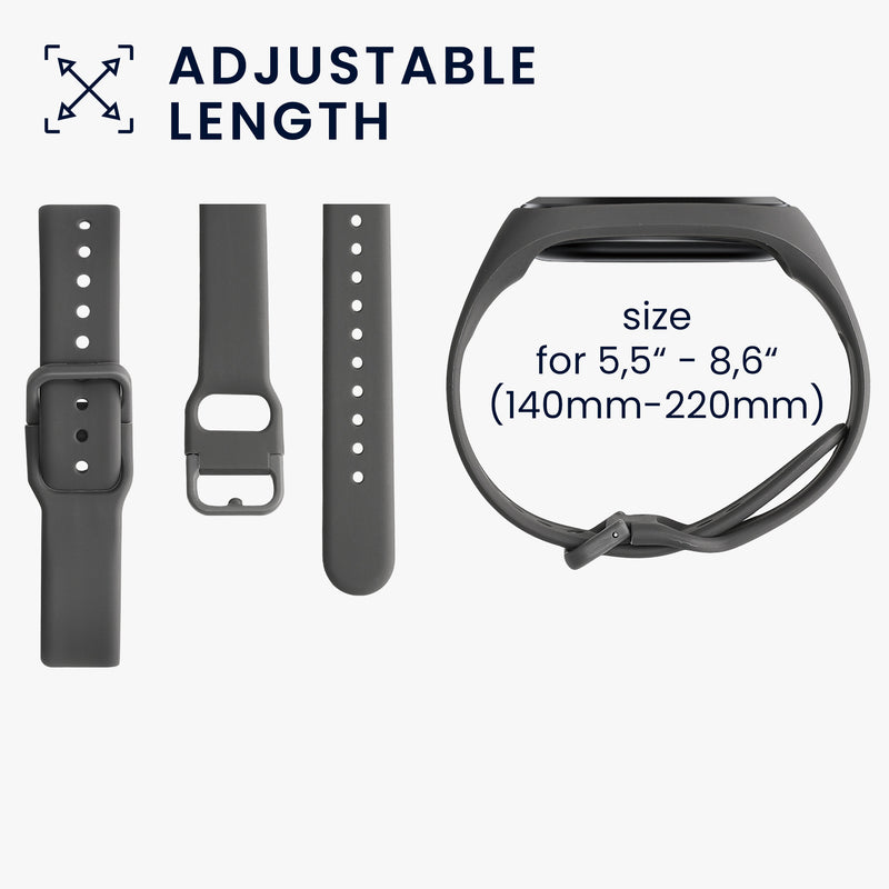 kwmobile Silicone Watch Strap for Samsung Galaxy Fit 2 Wristband Replacement Strap for Fitness Tracker Replacement Band Smartwatch