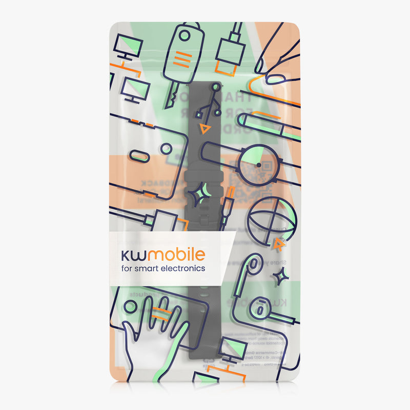 kwmobile Silicone Watch Strap for Garmin Venu Sq Music / Sq Replacement Band for Fitness Tracker Replacement Strap Smartwatch
