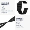 kwmobile Silicone Watch Strap for Garmin Venu Sq Music / Sq Replacement Band for Fitness Tracker Replacement Strap Smartwatch