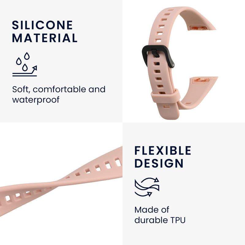 kwmobile Silicone Watch Strap for Huawei Band 6 - Replacement Strap for Fitness Tracker - Smartwatch Replacement Strap